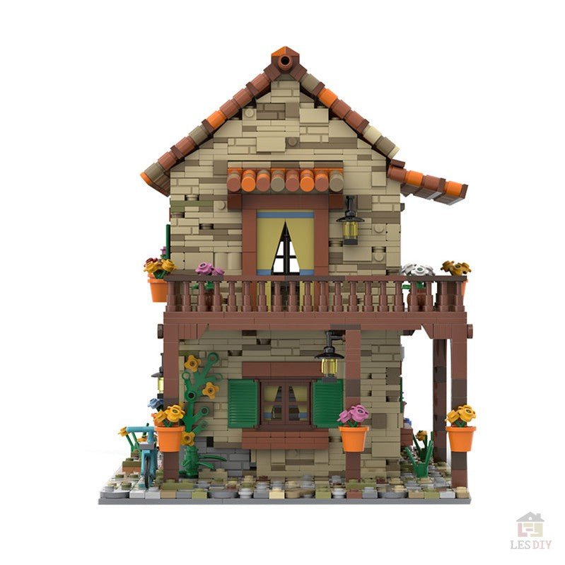 MOC - 77566 Haus Italien Nr. 3 Klemmbausteine - LesDiy - Klemmbausteine