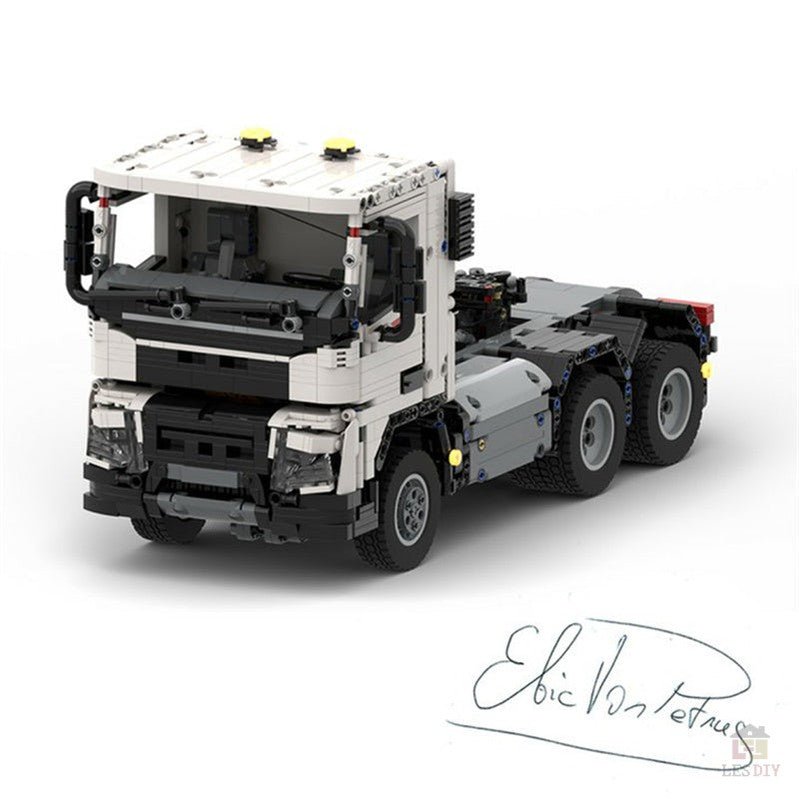 MOC - 77580 Technik Volve FMX 6×4 Traktor - LesDiy - Klemmbausteine