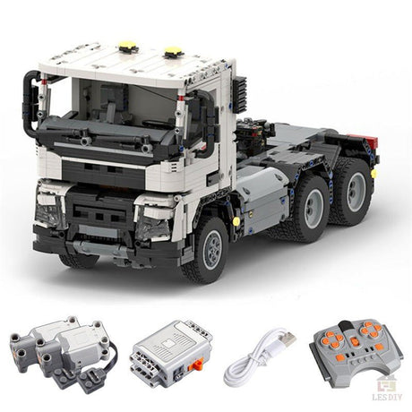 MOC - 77580 Technik Volve FMX 6×4 Traktor - LesDiy - Klemmbausteine