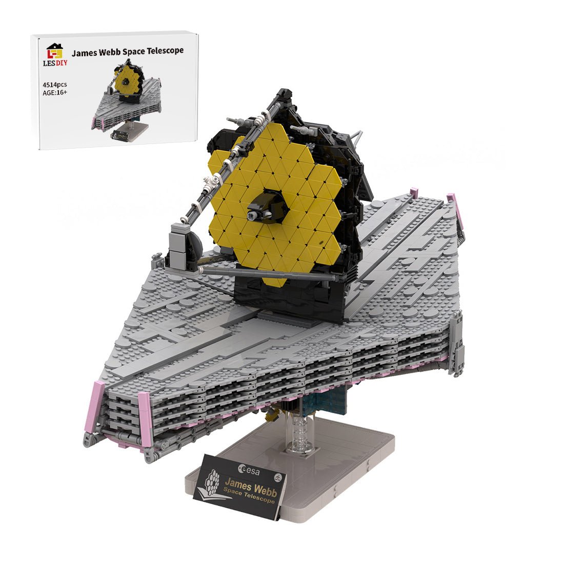 MOC - 77613 1/25 James Webb Space Telescope Klemmbausteine - LesDiy - Klemmbausteine