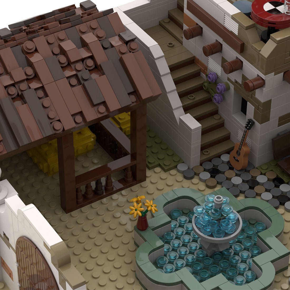 MOC - 78800 Mexikanische Villa in der Altstadt klemmbaustine - LesDiy - Klemmbausteine