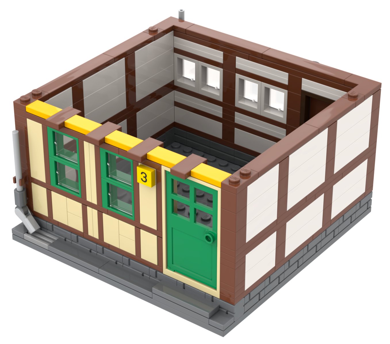 MOC - 79264 Fachwerkhaus Nr.3 - LesDiy - Klemmbausteine