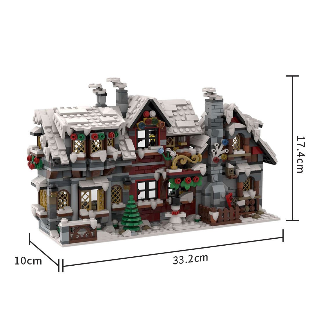 MOC - 79497 DREI kleine Winterhäuser (Die Rückseite) - LesDiy - Klemmbausteine