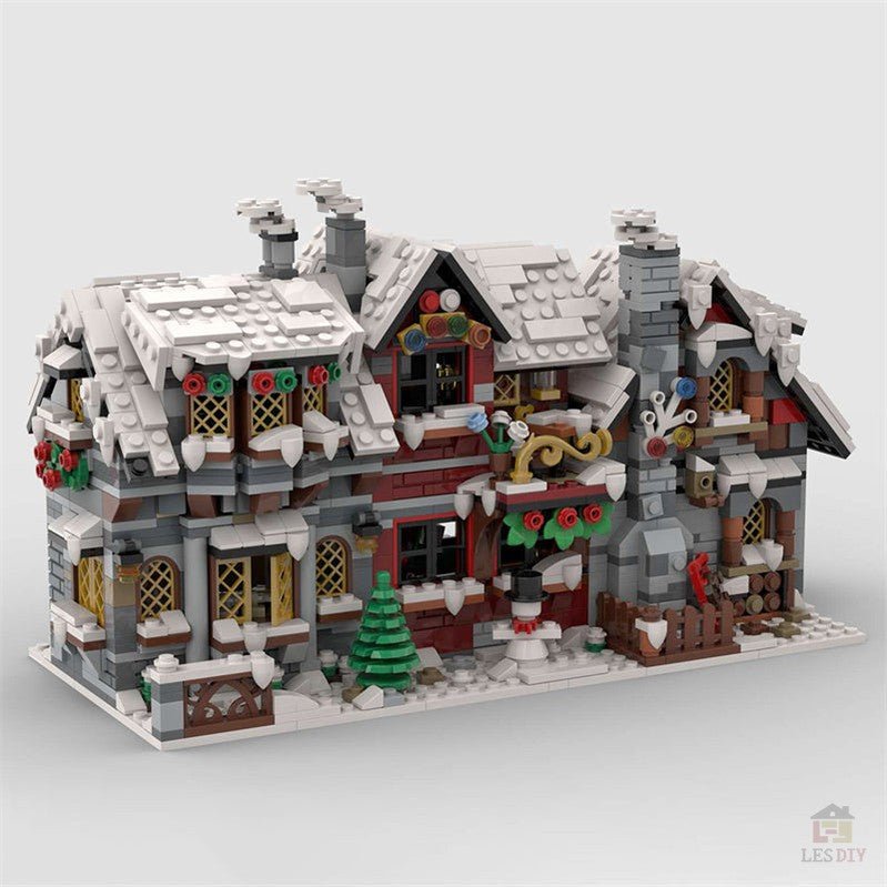 MOC - 79497 DREI kleine Winterhäuser (Die Rückseite) - LesDiy - Klemmbausteine