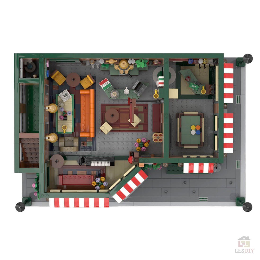 MOC - 79570 Central Perk & Friends Apartment Klemmbausteine - LesDiy - Klemmbausteine