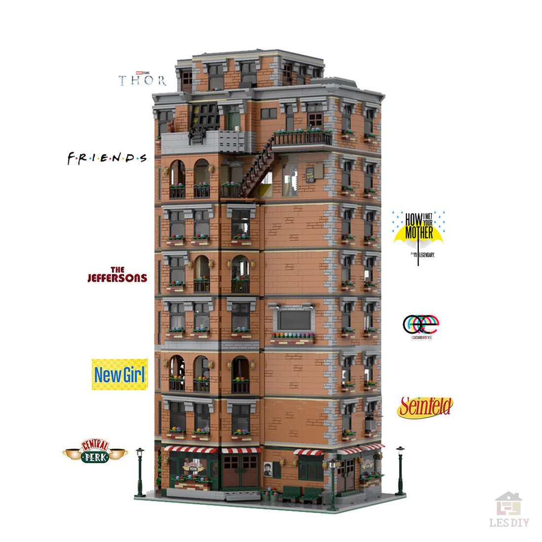 MOC - 79570 Central Perk & Friends Apartment Klemmbausteine - LesDiy - Klemmbausteine