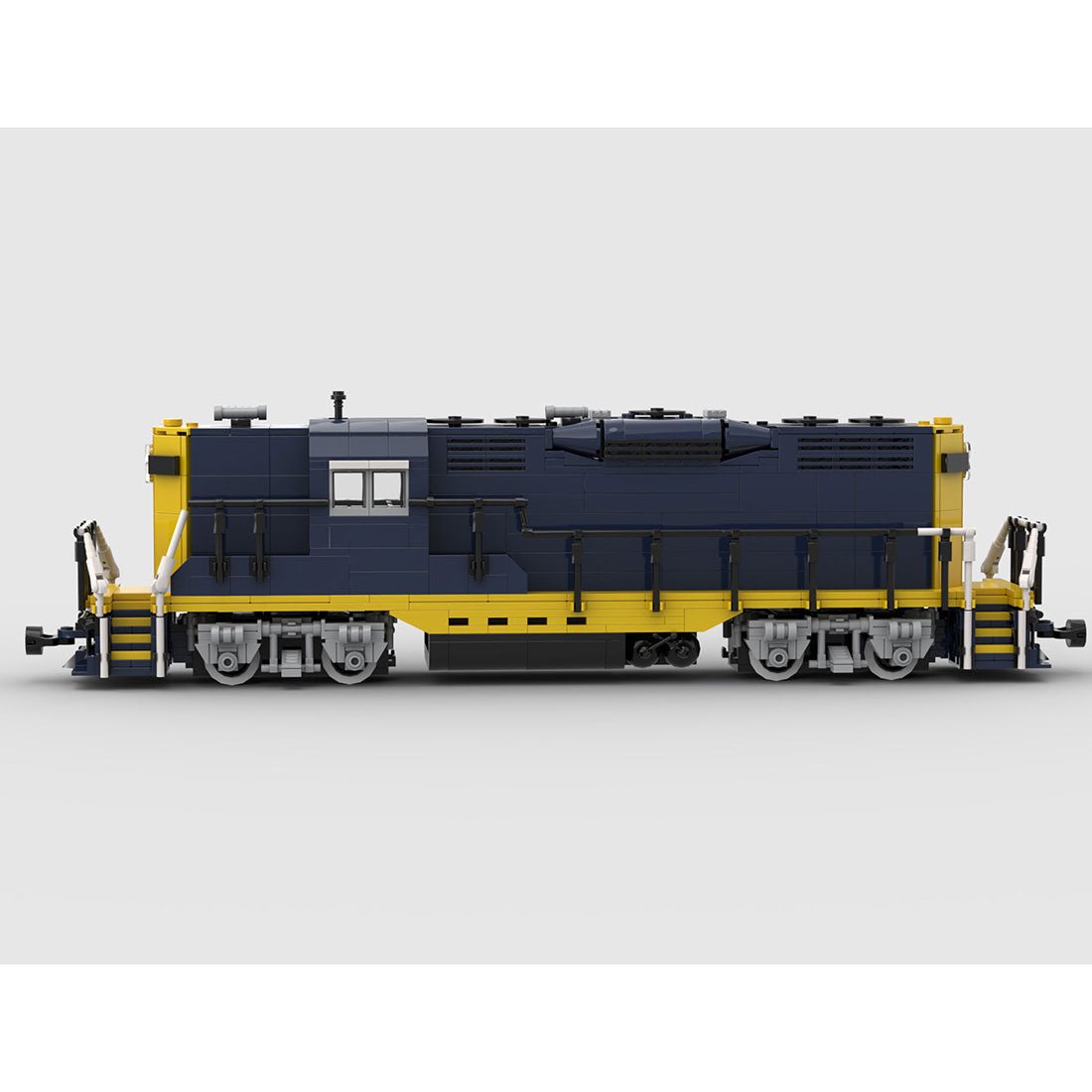 MOC - 79701 Santa Fe GP9 Klemmbausteine - LesDiy - Klemmbausteine