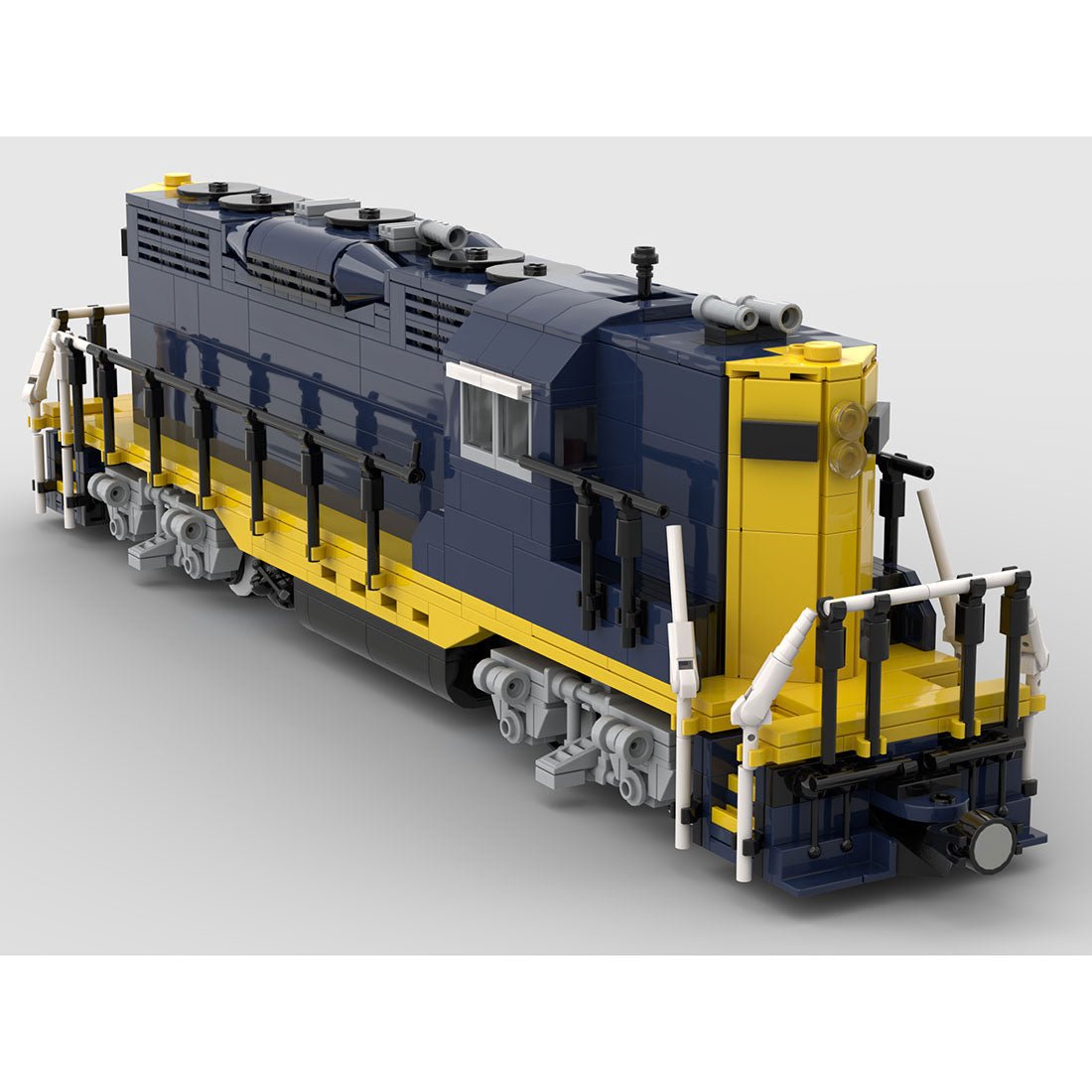 MOC - 79701 Santa Fe GP9 Klemmbausteine - LesDiy - Klemmbausteine