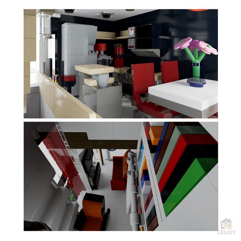 MOC - 80733 Stadtvilla 1 Klemmbausteine - LesDiy - Klemmbausteine