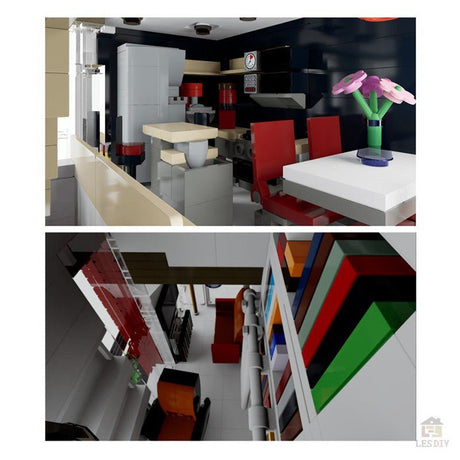 MOC - 80733 Stadtvilla 1 Klemmbausteine - LesDiy - Klemmbausteine