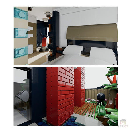 MOC - 80733 Stadtvilla 1 Klemmbausteine - LesDiy - Klemmbausteine