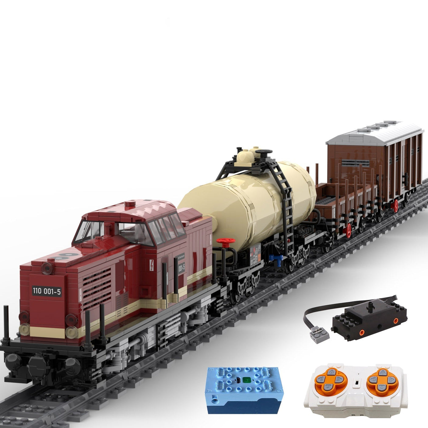 MOC - 81729 Internal Combustion Engine Zug Klemmbausteine - LesDiy - Klemmbausteine