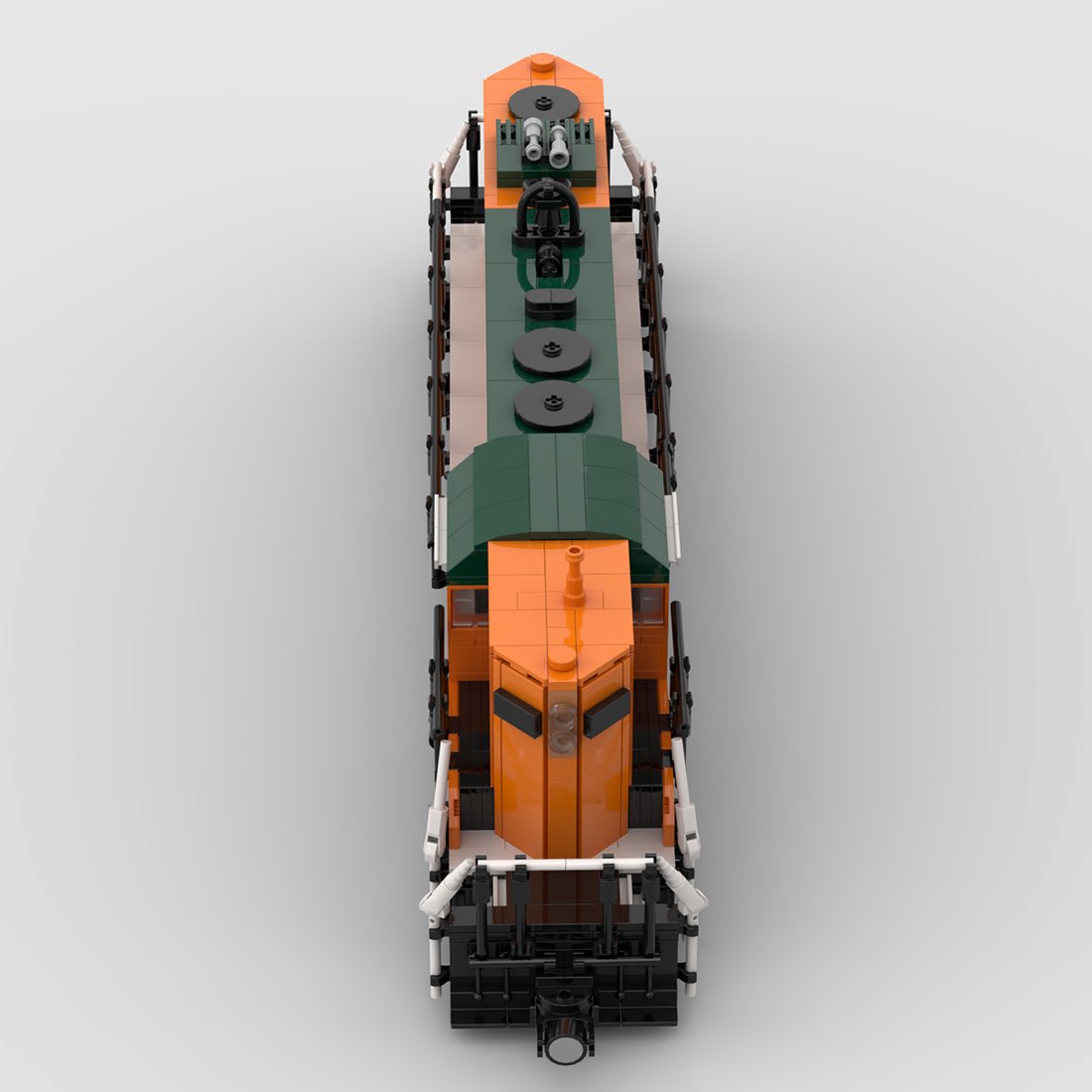 MOC - 82002 Nördlicher GP9 - Zug - LesDiy - Klemmbausteine