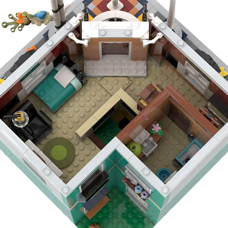 MOC - 82019 Birch Books & Apartment - 10270 Bookshop Alternative Build Klemmbausteine - LesDiy - Klemmbausteine