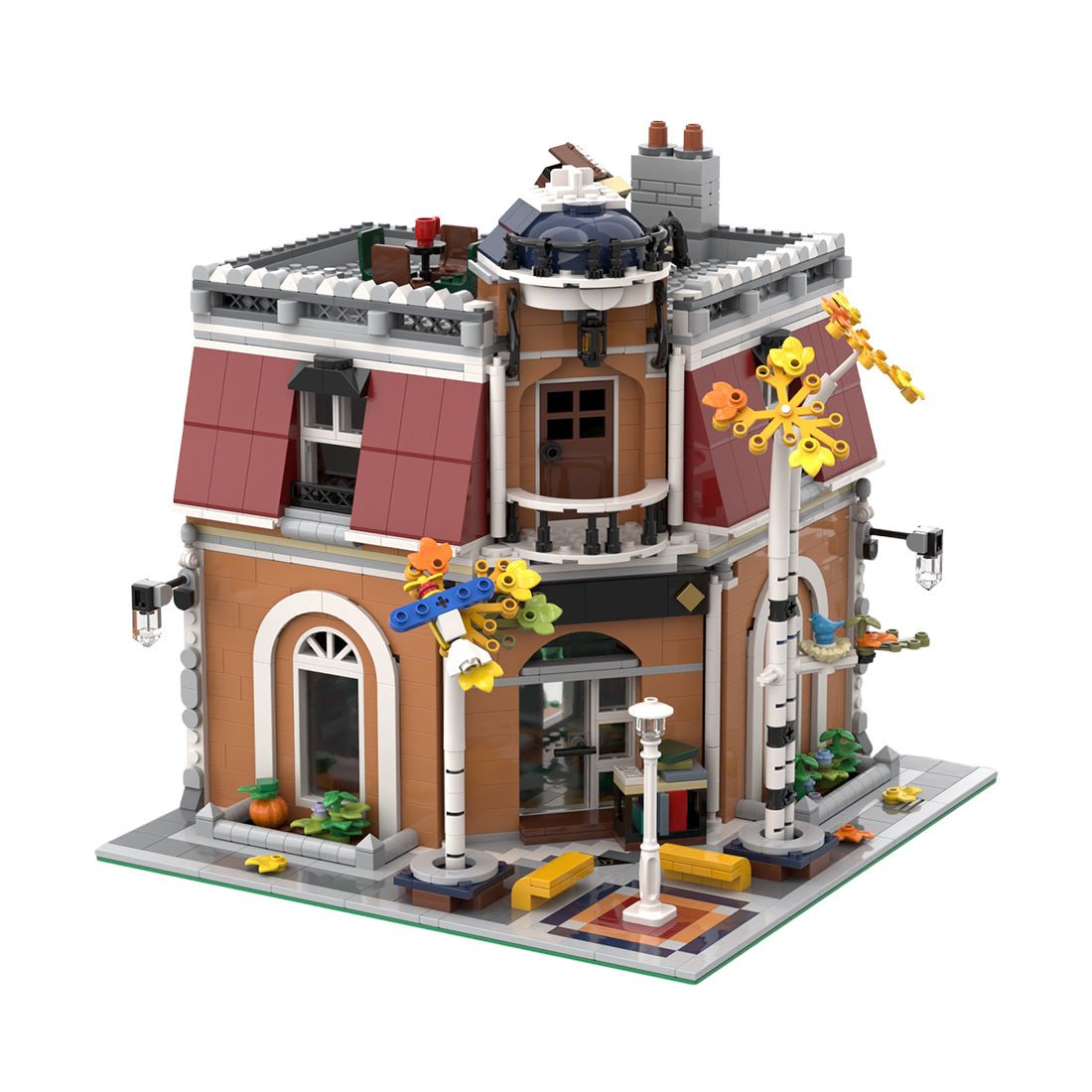 MOC - 82019 Birch Books & Apartment - 10270 Bookshop Alternative Build Klemmbausteine - LesDiy - Klemmbausteine