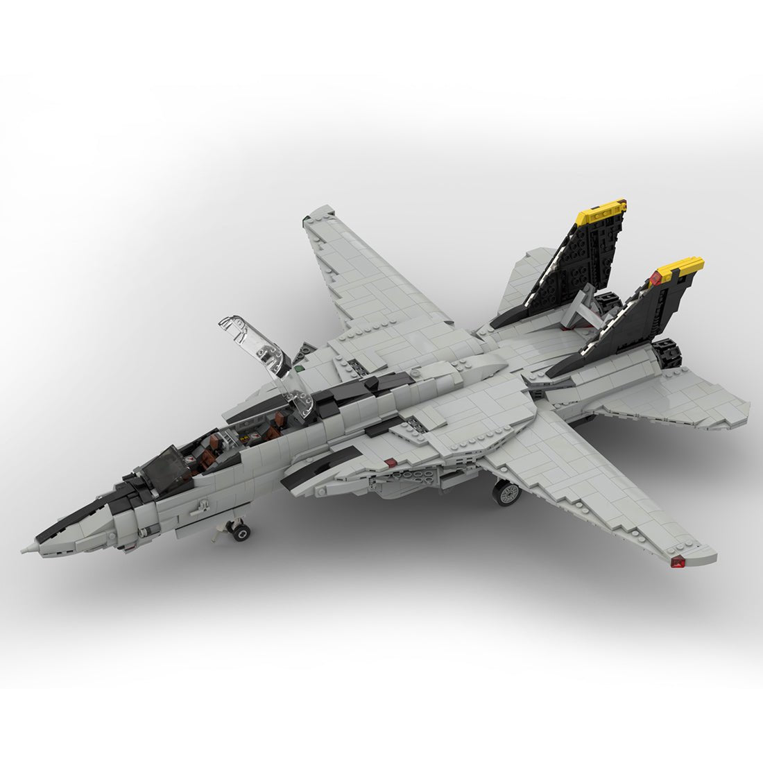MOC - 82377 Grumman F - 14 Tomcat | 1:35 Minifig Scale Klemmbausteine - LesDiy - Klemmbausteine
