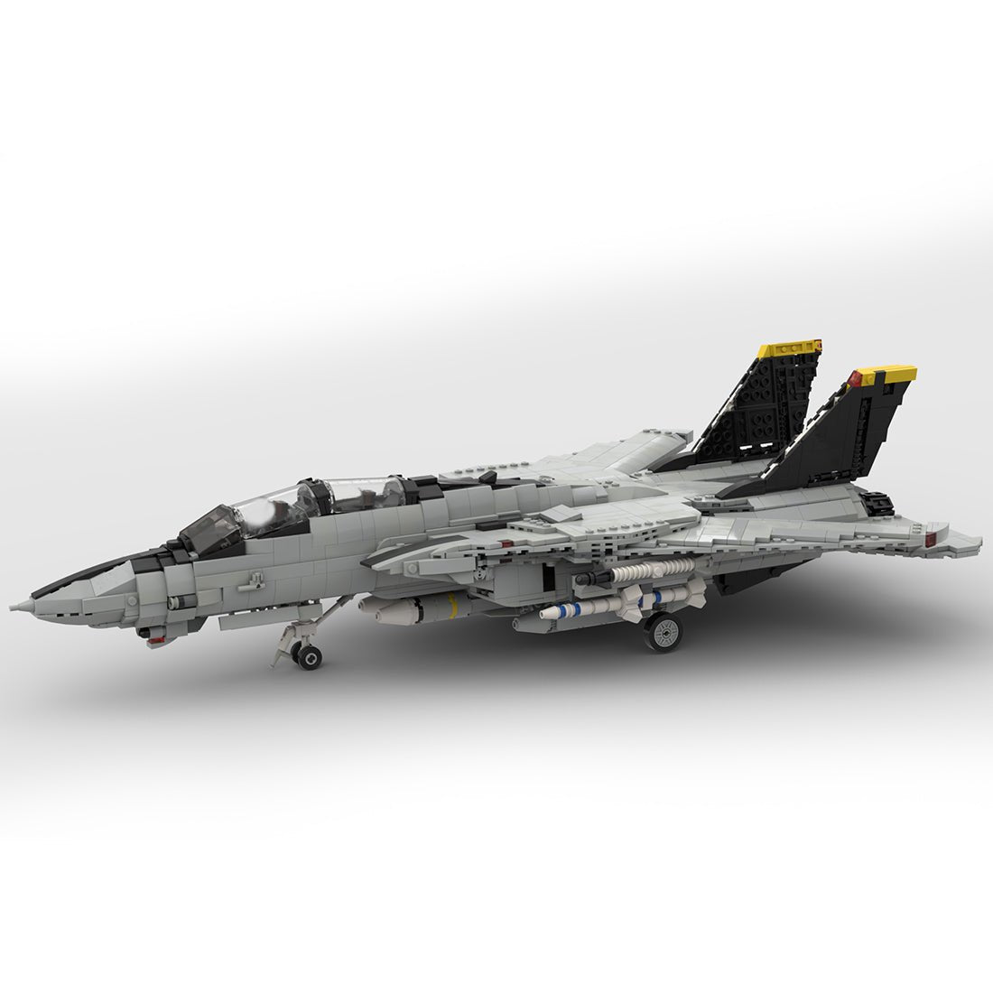 MOC - 82377 Grumman F - 14 Tomcat | 1:35 Minifig Scale Klemmbausteine - LesDiy - Klemmbausteine