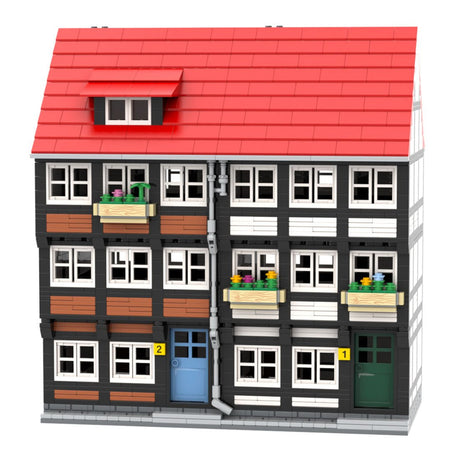 MOC - 82438 Fachwerkhaus Nr. 1 und 2 (Hintergrundhäuser) - LesDiy - Klemmbausteine