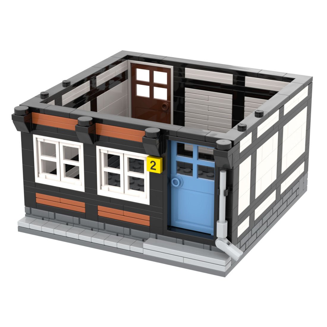 MOC - 82438 Fachwerkhaus Nr. 1 und 2 (Hintergrundhäuser) - LesDiy - Klemmbausteine