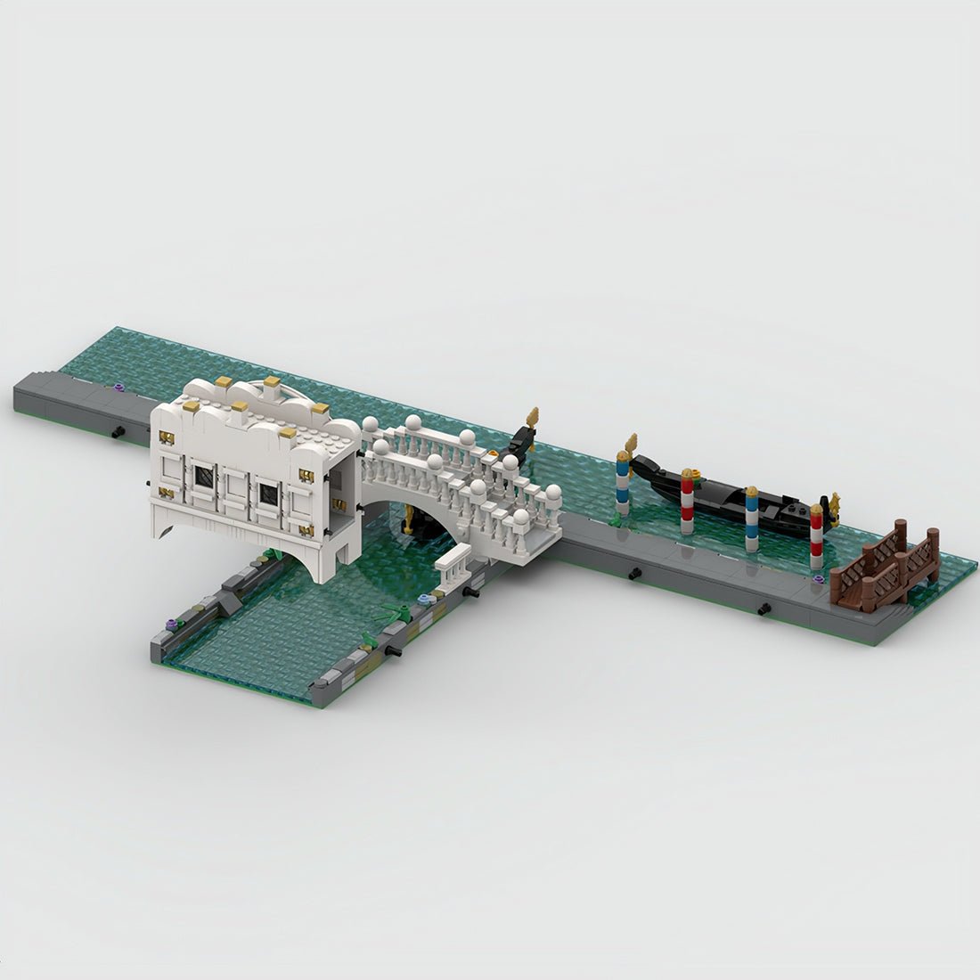 MOC - 84806 Venice Palaces and Bridges Klemmbausteine - LesDiy - Klemmbausteine