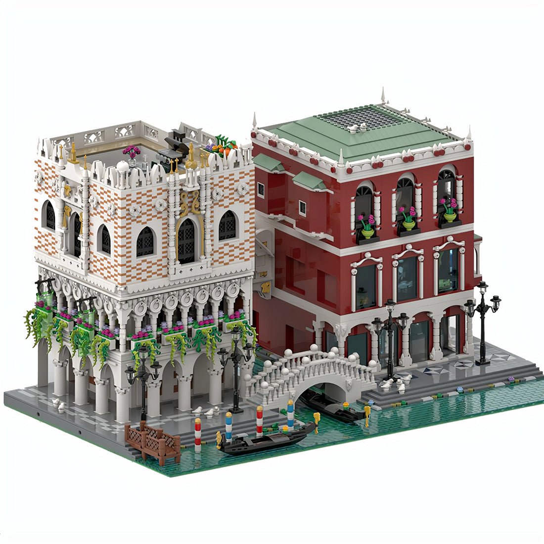 MOC - 84806 Venice Palaces and Bridges Klemmbausteine - LesDiy - Klemmbausteine