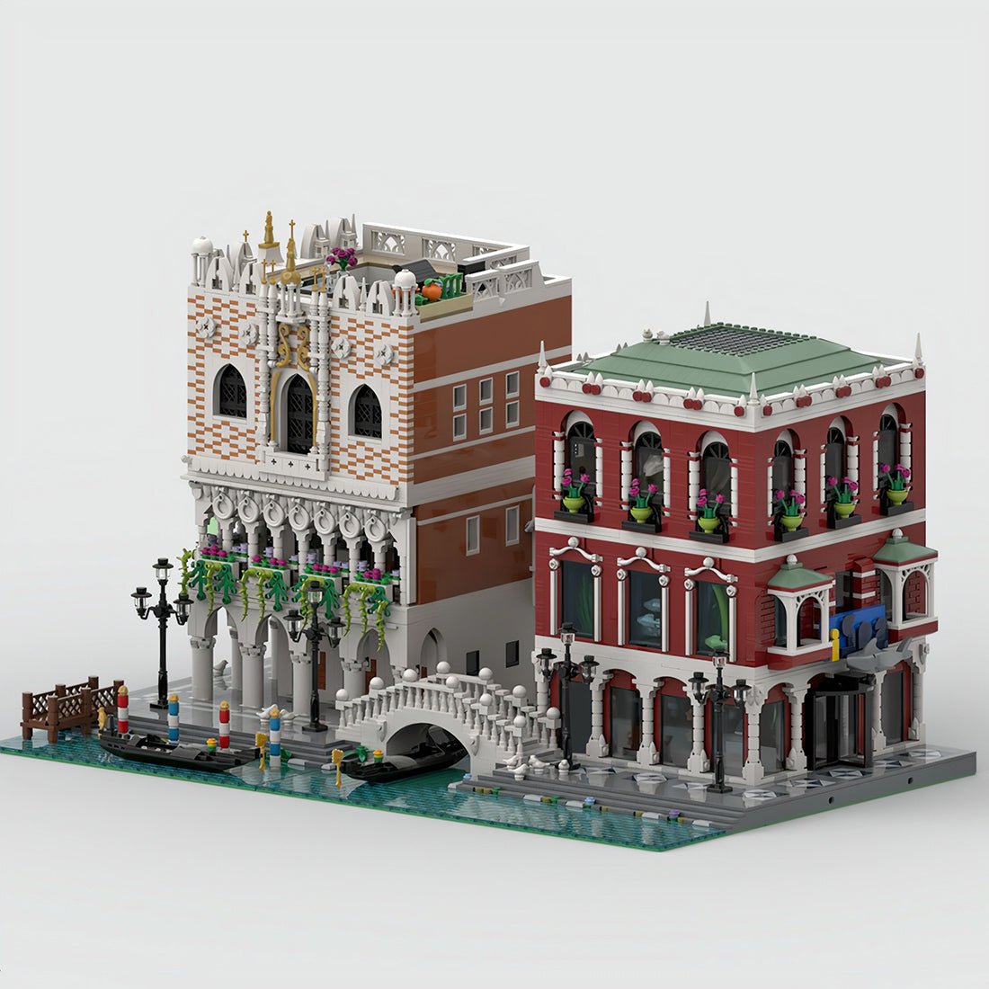 MOC - 84806 Venice Palaces and Bridges Klemmbausteine - LesDiy - Klemmbausteine