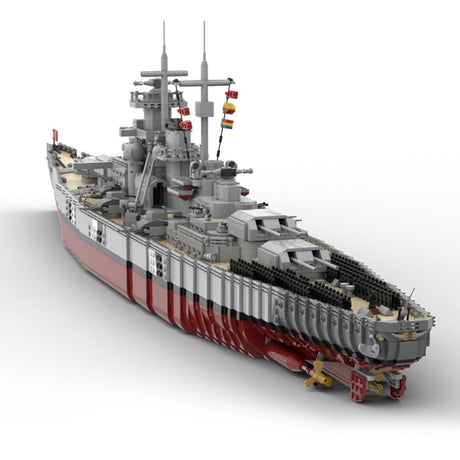 MOC - 84840 Bismarck - Kreuzer - Schlachtschiff Klemmbausteine - LesDiy - Klemmbausteine