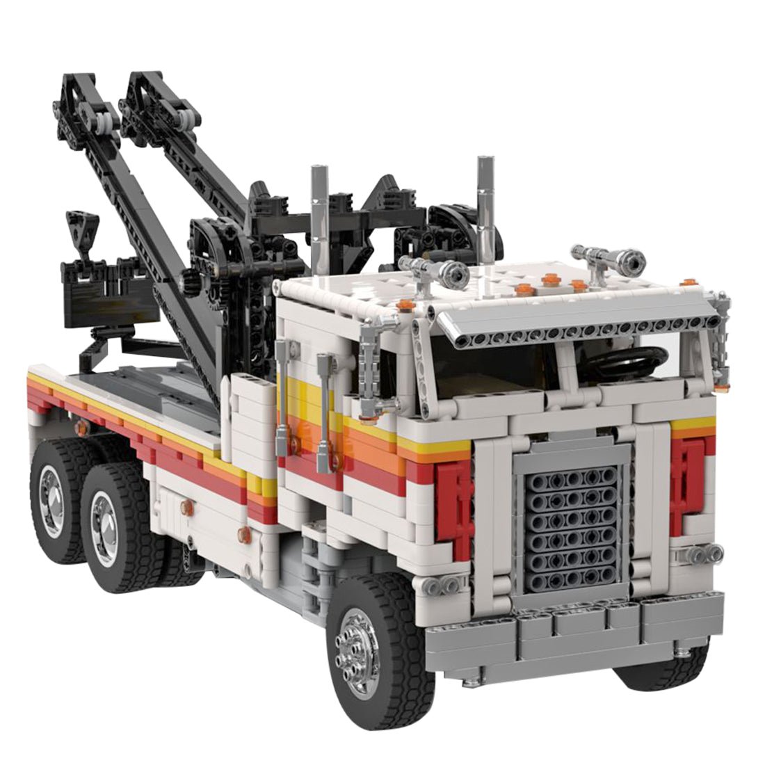 MOC - 85025 Freightliner FLA Abschleppwagen Klemmbausteine - LesDiy - Klemmbausteine