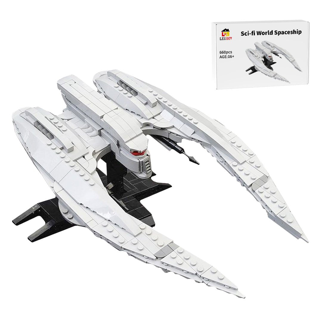 MOC - 85569 MK II Cylon Raider Klemmbausteine - LesDiy - Klemmbausteine