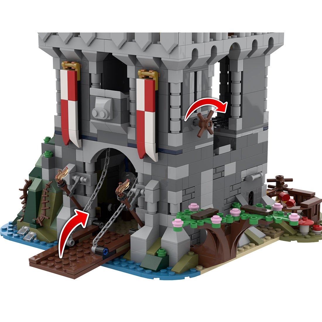 MOC - 85818 Japanese Medieval Castle Alt Build Klemmbausteine - LesDiy - Klemmbausteine