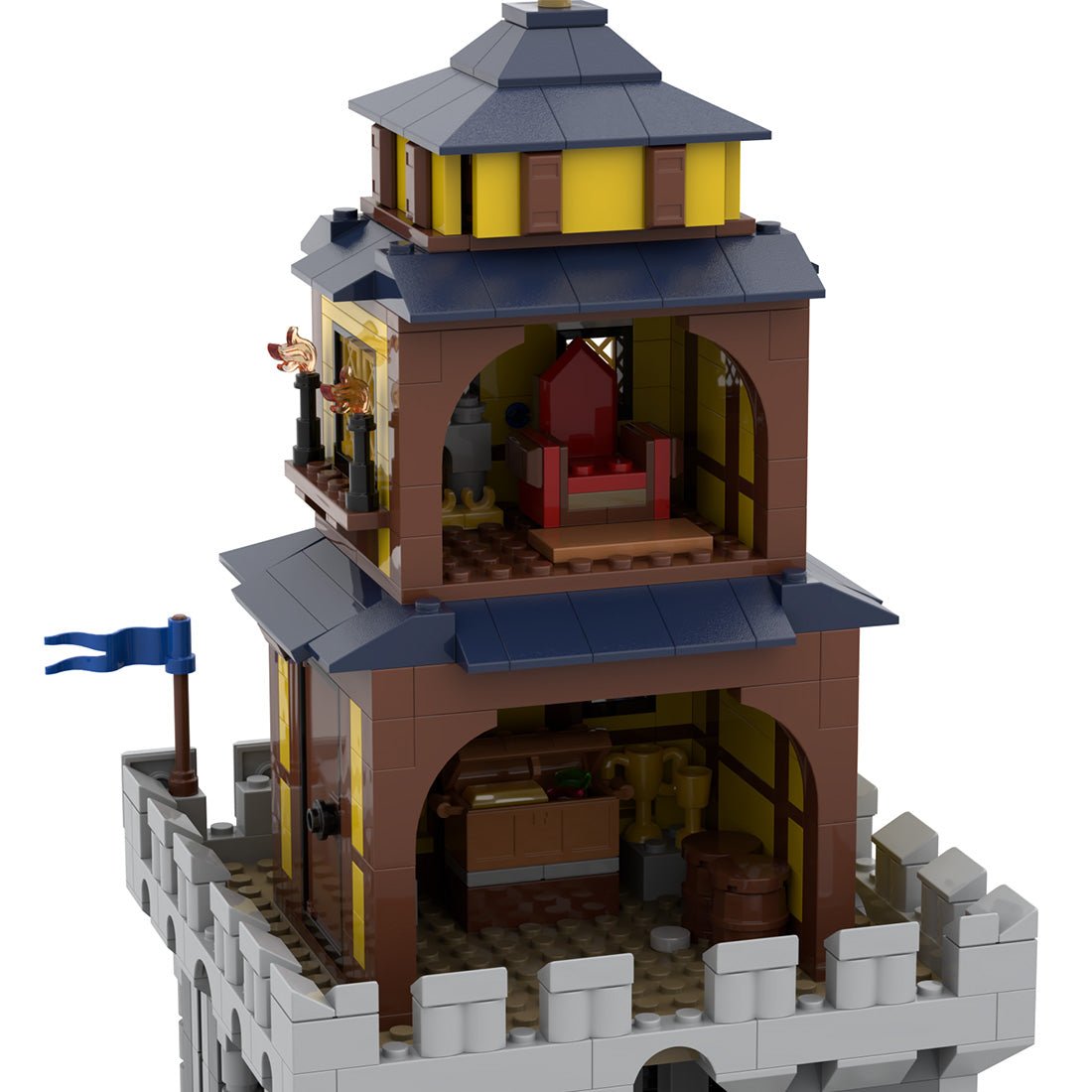 MOC - 85818 Japanese Medieval Castle Alt Build Klemmbausteine - LesDiy - Klemmbausteine