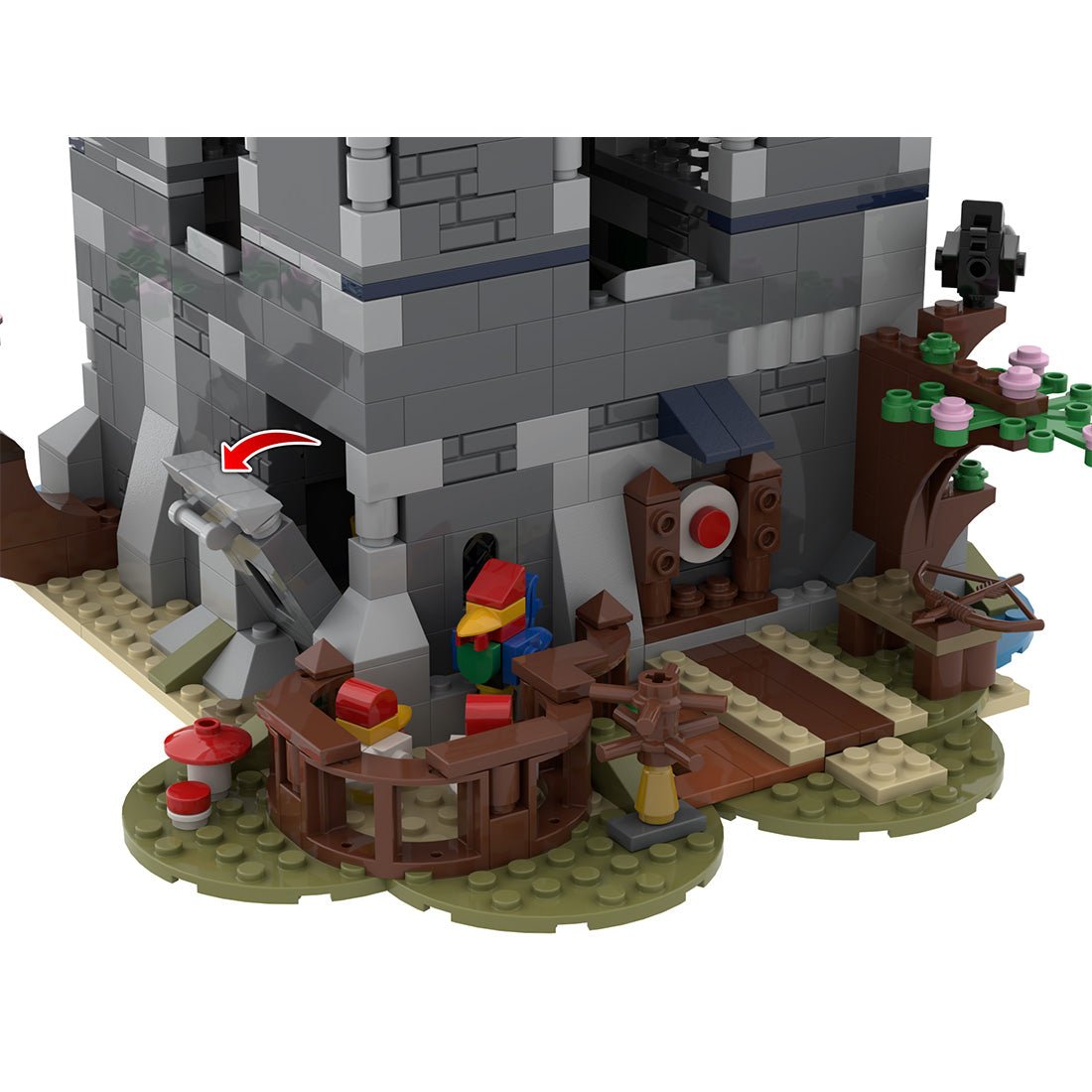 MOC - 85818 Japanese Medieval Castle Alt Build Klemmbausteine - LesDiy - Klemmbausteine