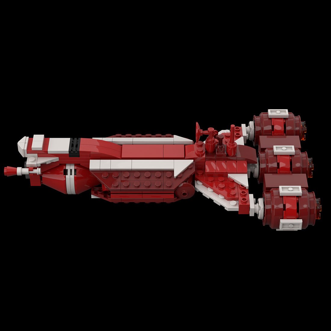 MOC - 86851 Republic Cruiser Klemmbausteine - LesDiy - Klemmbausteine