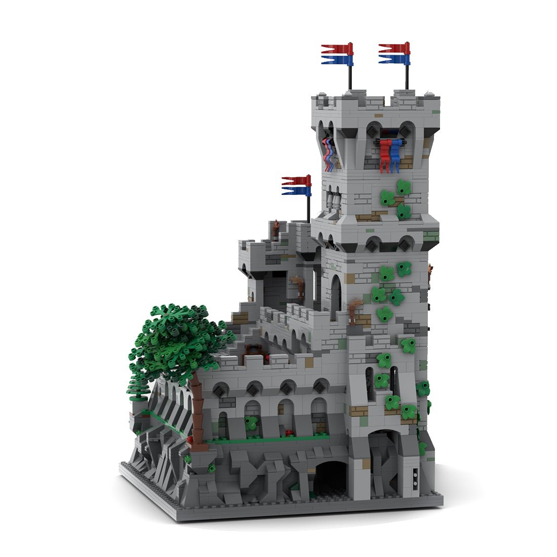 MOC - 87299 King’s Mountain Fortress Klemmbausteine - LesDiy - Klemmbausteine