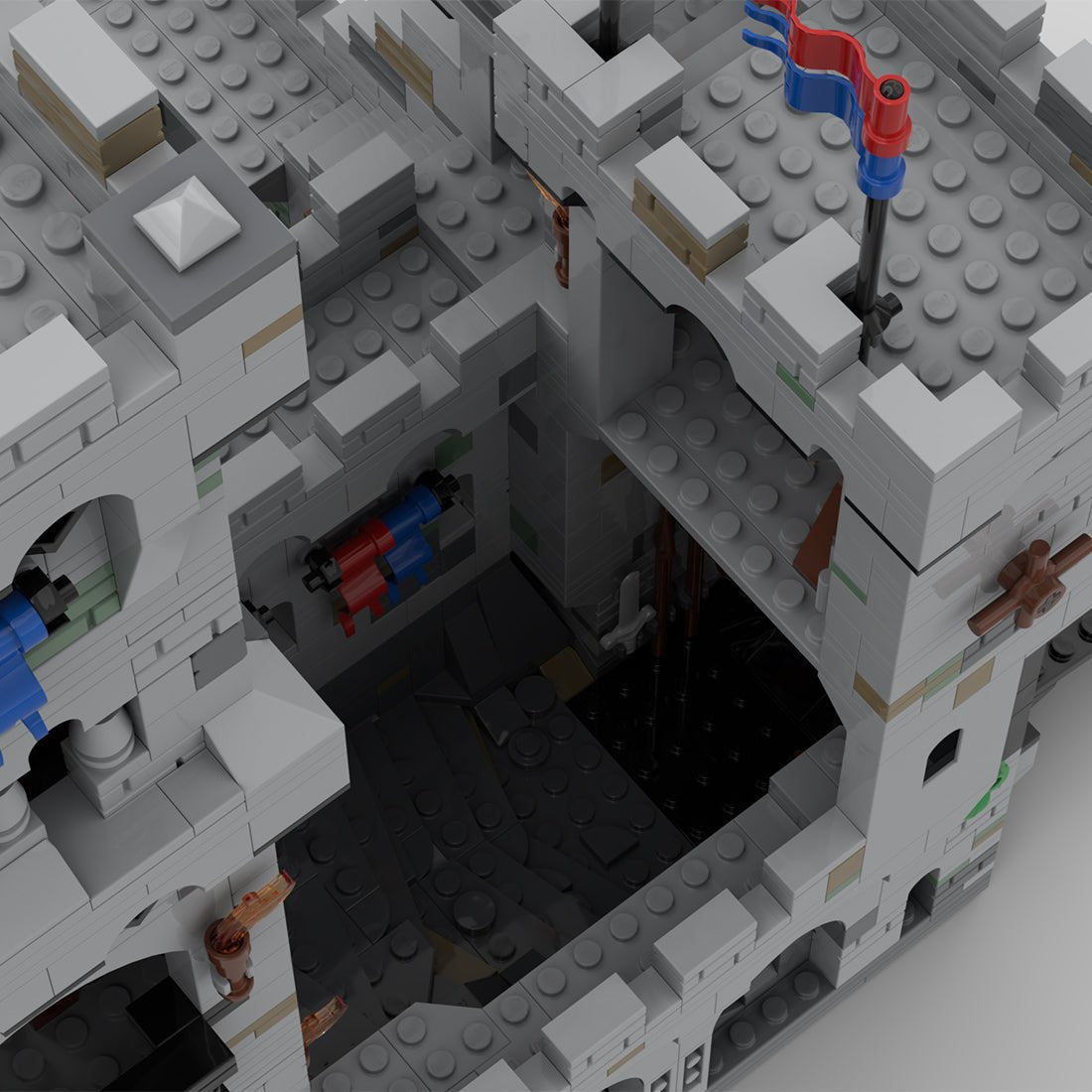 MOC - 87299 King’s Mountain Fortress Klemmbausteine - LesDiy - Klemmbausteine