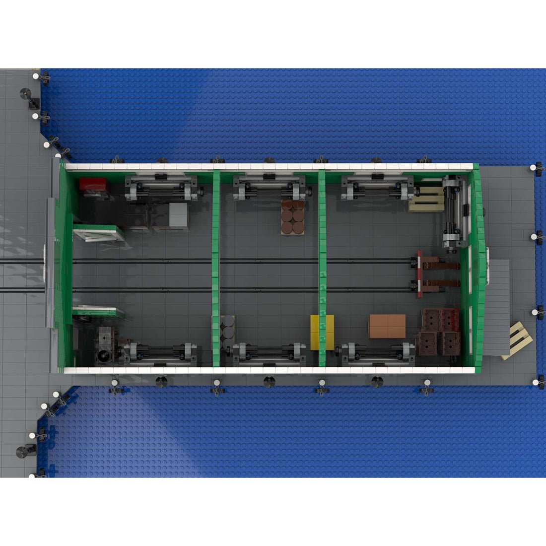 MOC - 87641 1/40 Pier 23 Zugszene Klemmbausteine - LesDiy - Klemmbausteine