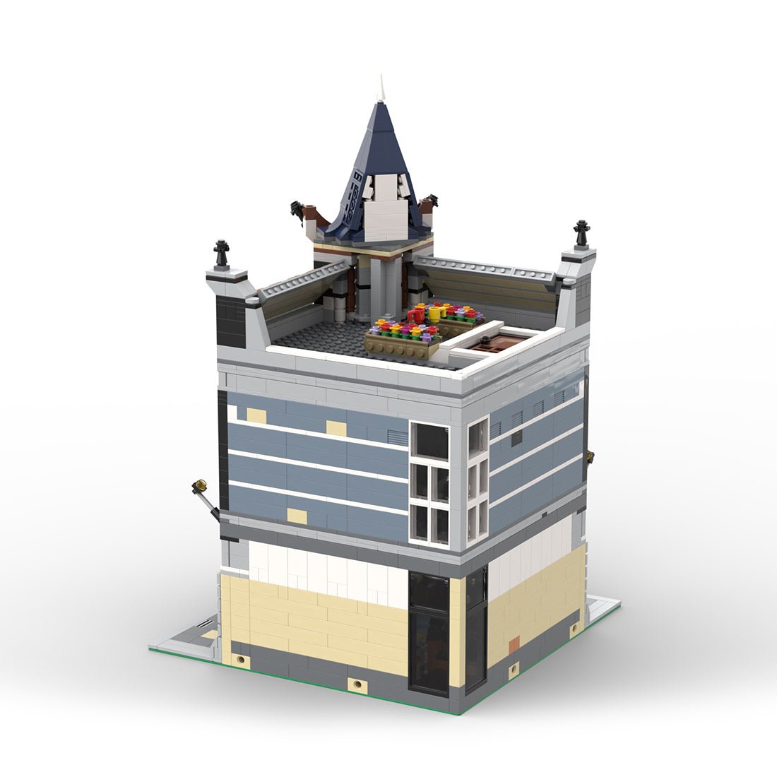 MOC - 87811 Café Cinema - 10255 Square Alternative Build Klemmbausteine - LesDiy - Klemmbausteine