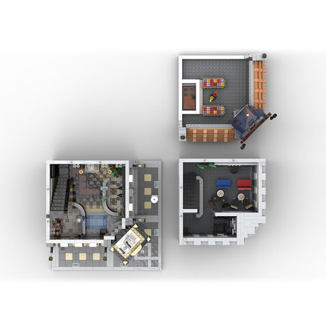 MOC - 87811 Café Cinema - 10255 Square Alternative Build Klemmbausteine - LesDiy - Klemmbausteine