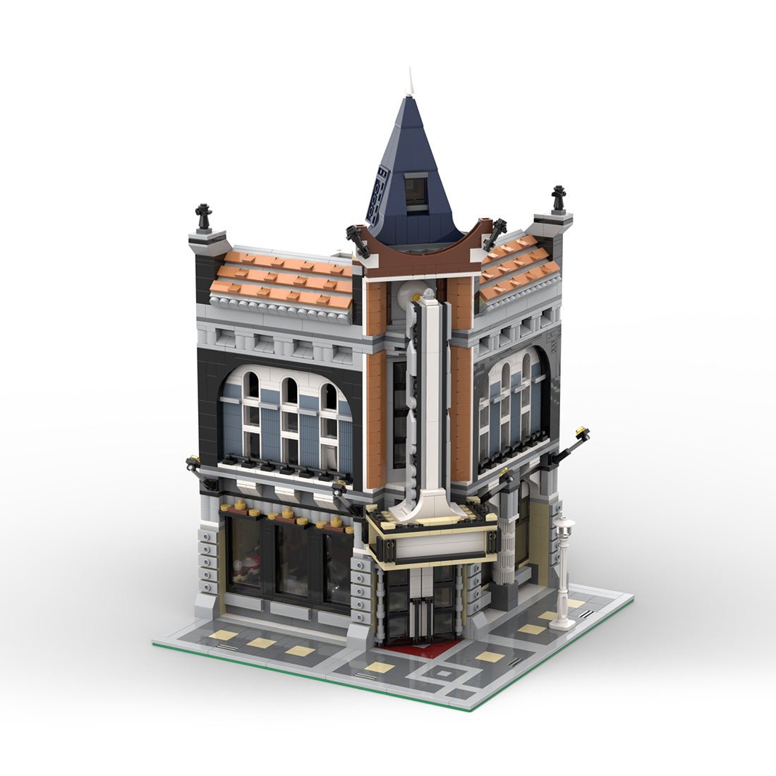 MOC - 87811 Café Cinema - 10255 Square Alternative Build Klemmbausteine - LesDiy - Klemmbausteine