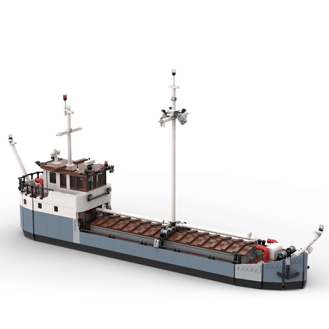 MOC - 87964 2 Bay Cargo Boat Klemmbausteine - LesDiy - Klemmbausteine