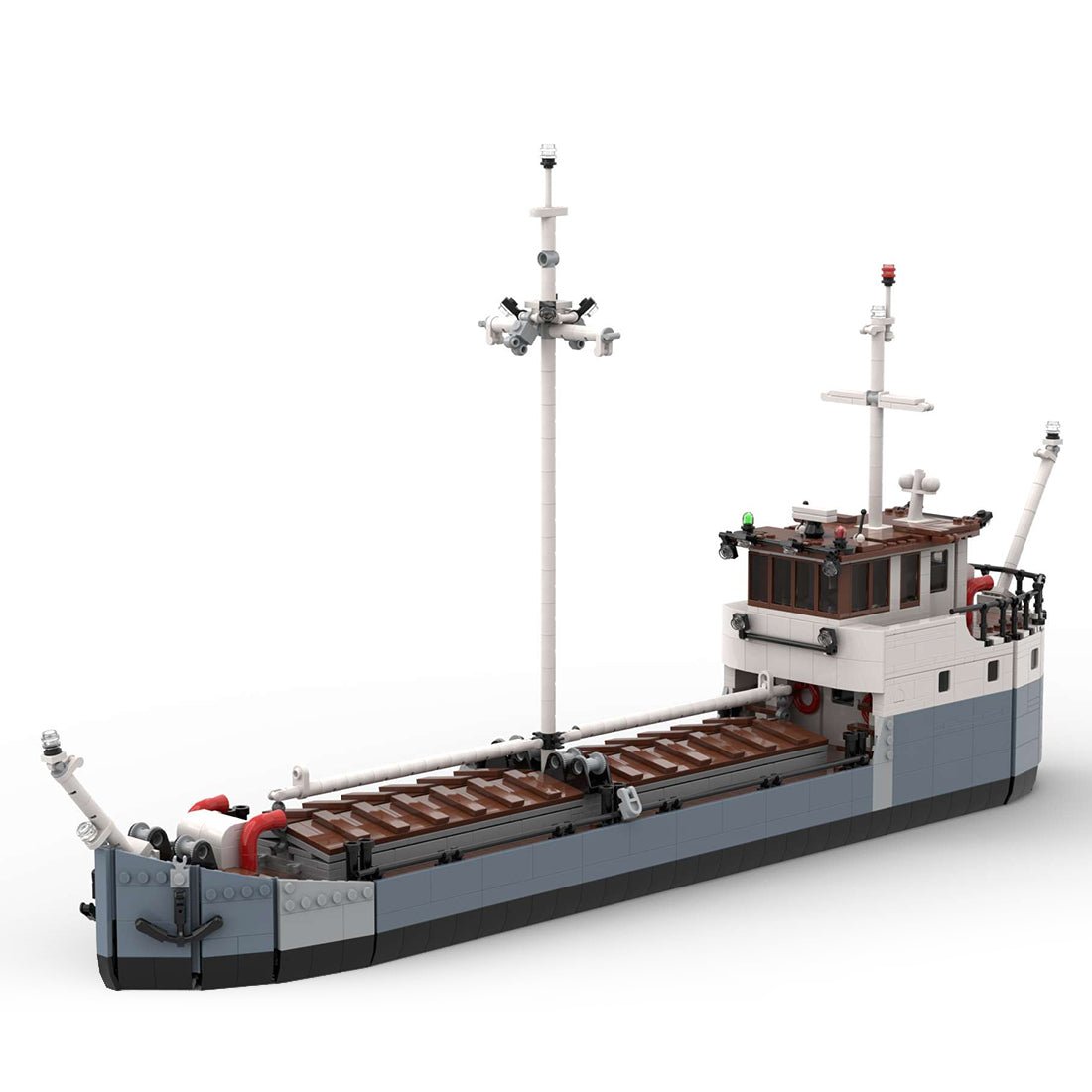 MOC - 87964 2 Bay Cargo Boat Klemmbausteine - LesDiy - Klemmbausteine
