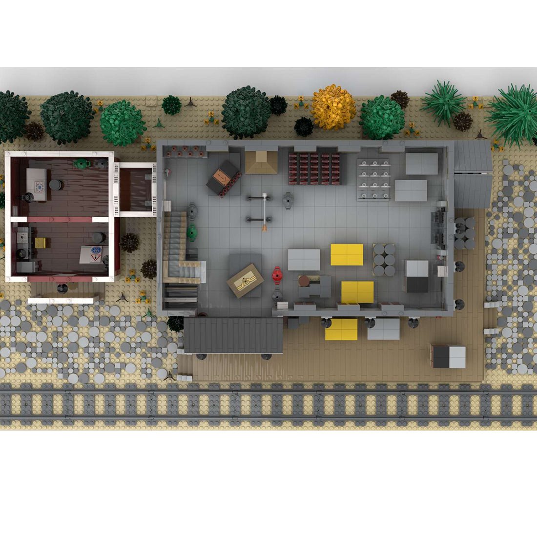 MOC - 88547 1/40 Schild Shop Train Scene Klemmbausteine - LesDiy - Klemmbausteine