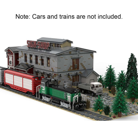 MOC - 88547 1/40 Schild Shop Train Scene Klemmbausteine - LesDiy - Klemmbausteine