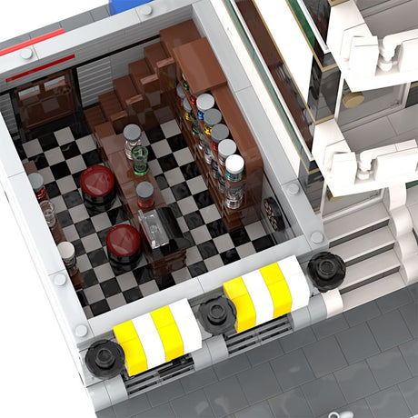 MOC - 88864 Bar & Residential House Klemmbausteine - LesDiy - Klemmbausteine