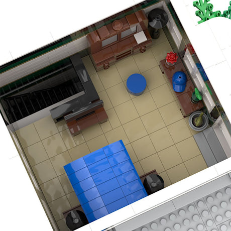 MOC - 88864 Bar & Residential House Klemmbausteine - LesDiy - Klemmbausteine