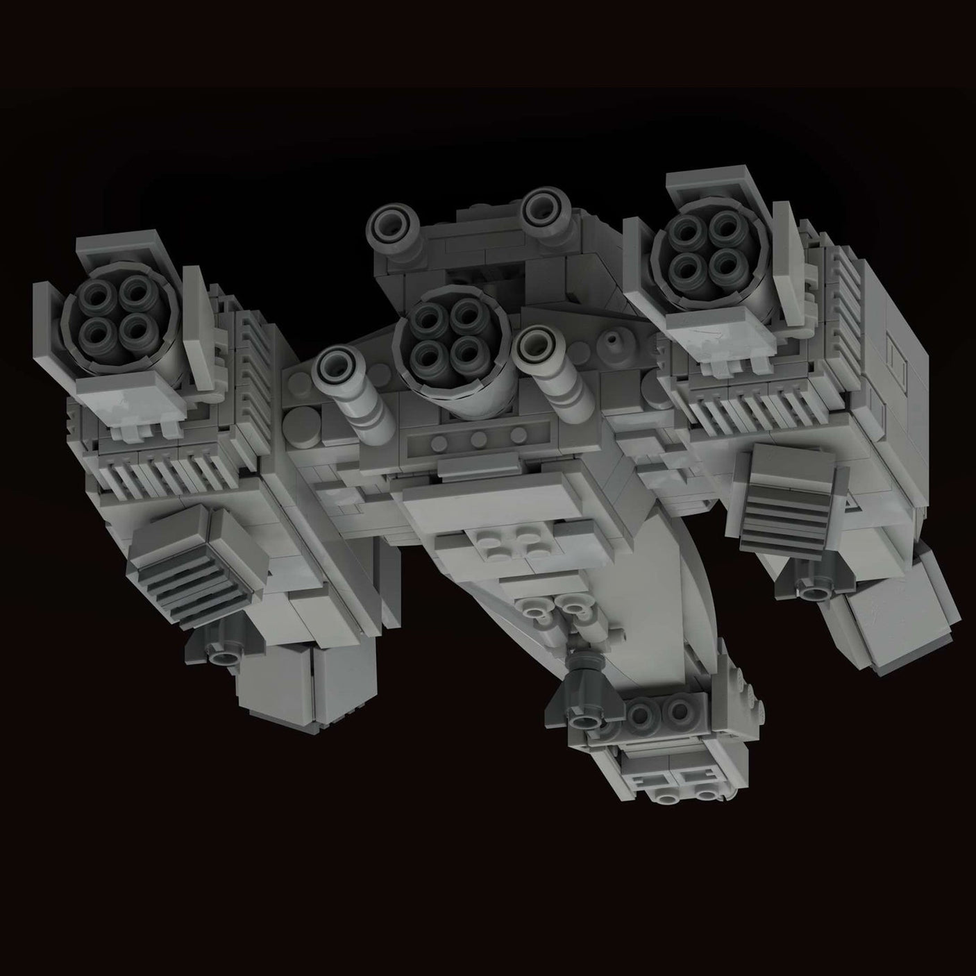 MOC - 90493 USCSS Nostromo - midi - scale Raumschiff Klemmbausteine - LesDiy - Klemmbausteine