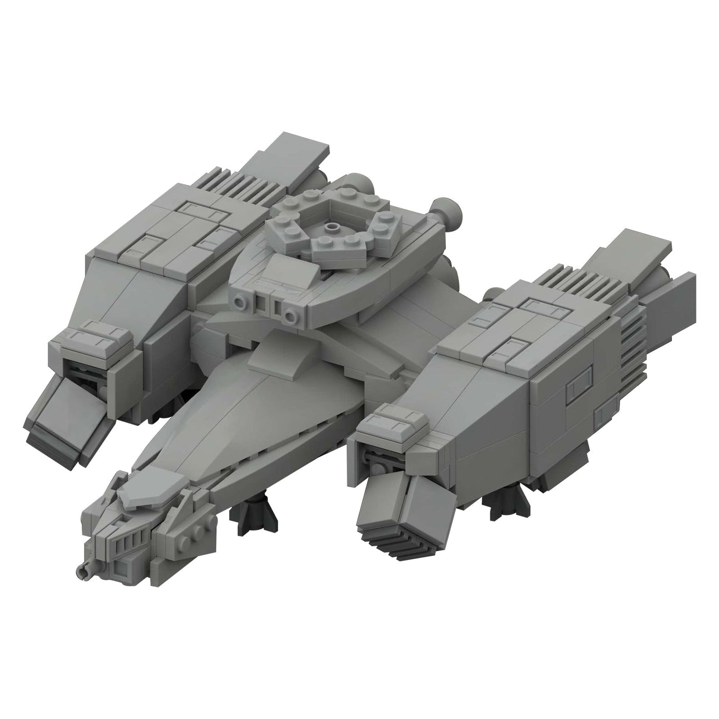 MOC - 90493 USCSS Nostromo - midi - scale Raumschiff Klemmbausteine - LesDiy - Klemmbausteine