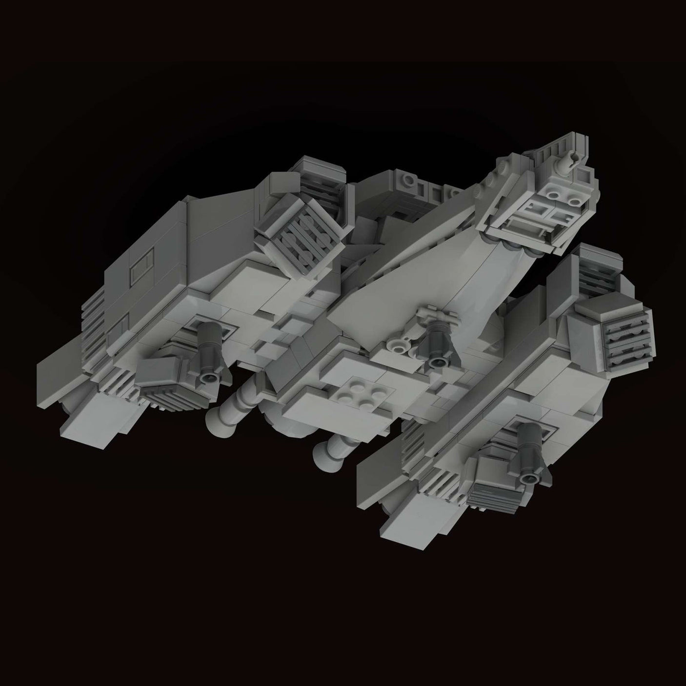 MOC - 90493 USCSS Nostromo - midi - scale Raumschiff Klemmbausteine - LesDiy - Klemmbausteine