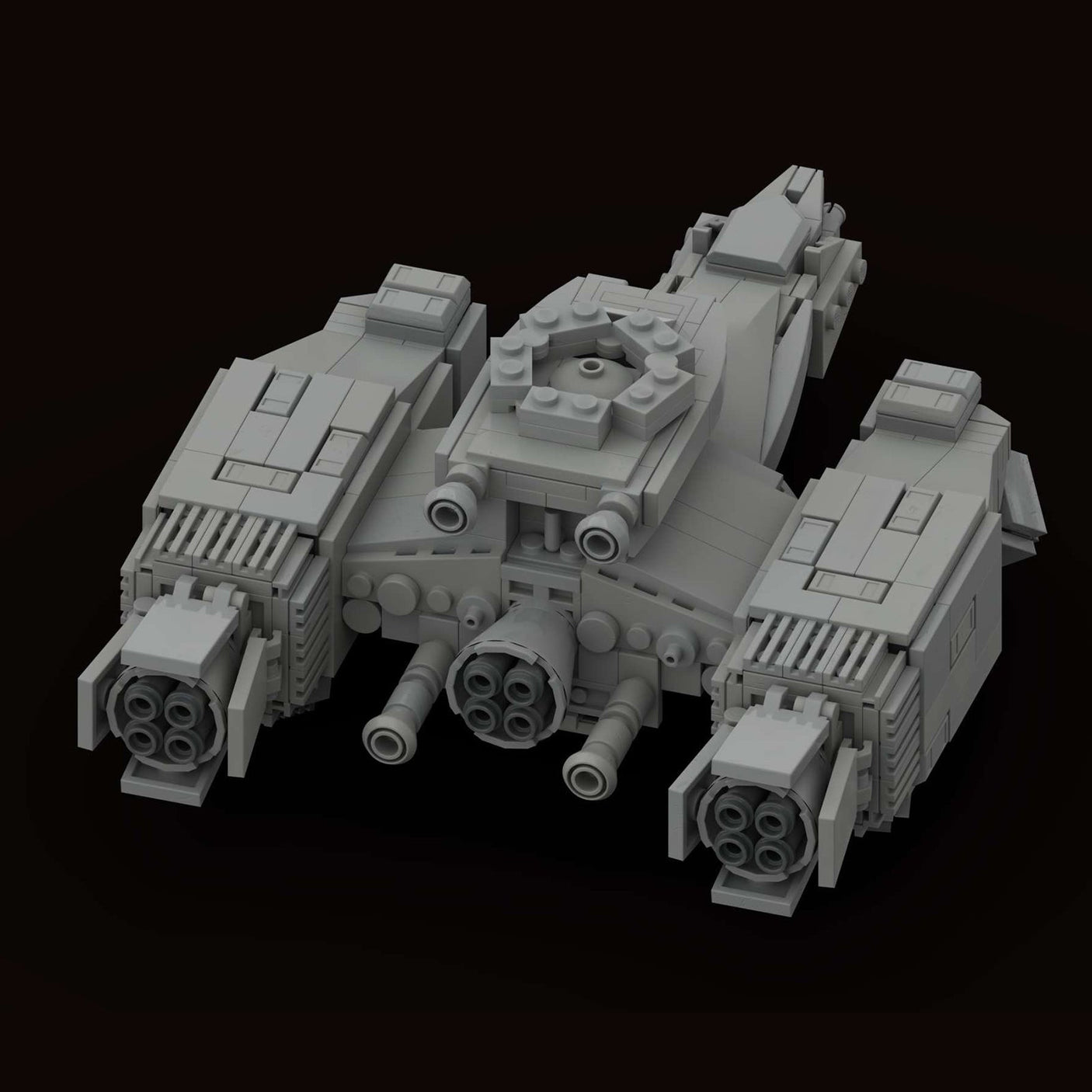 MOC - 90493 USCSS Nostromo - midi - scale Raumschiff Klemmbausteine - LesDiy - Klemmbausteine