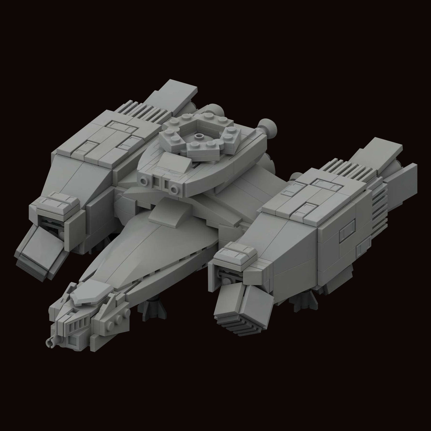 MOC - 90493 USCSS Nostromo - midi - scale Raumschiff Klemmbausteine - LesDiy - Klemmbausteine